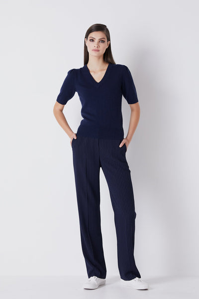 Cashmere Top - Navy
