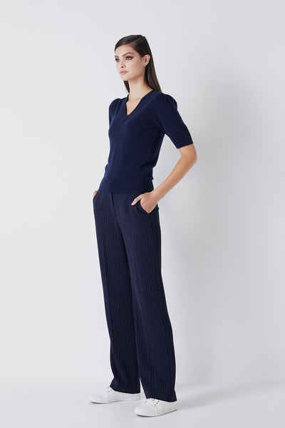 Cashmere Top - Navy