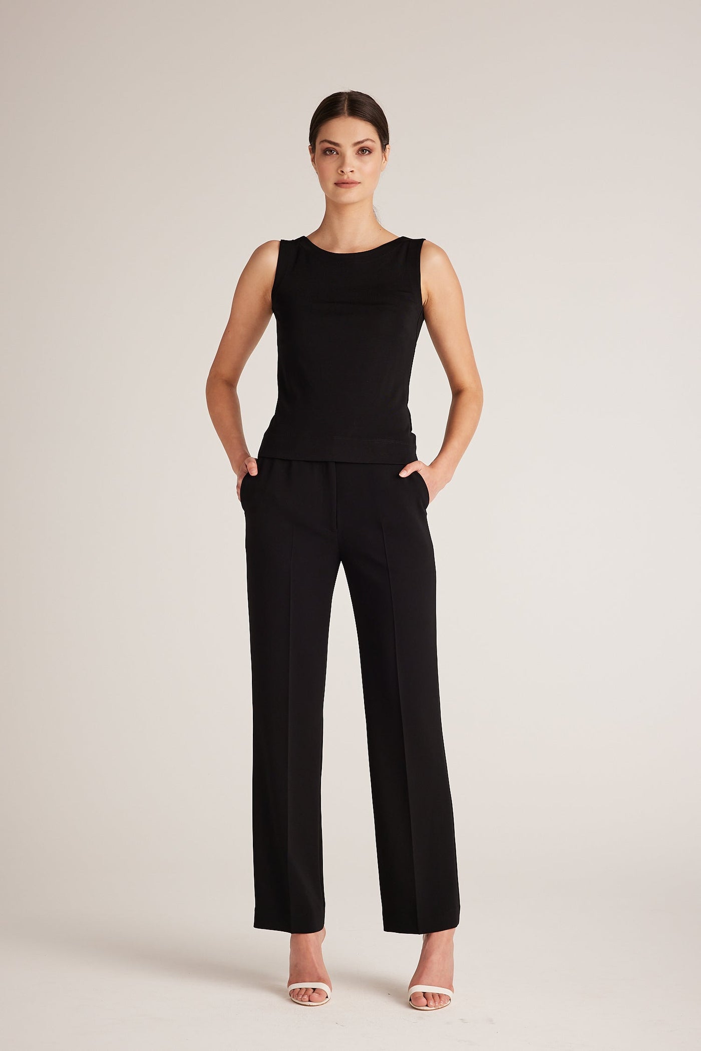 Fluid Milano Singlet - Black