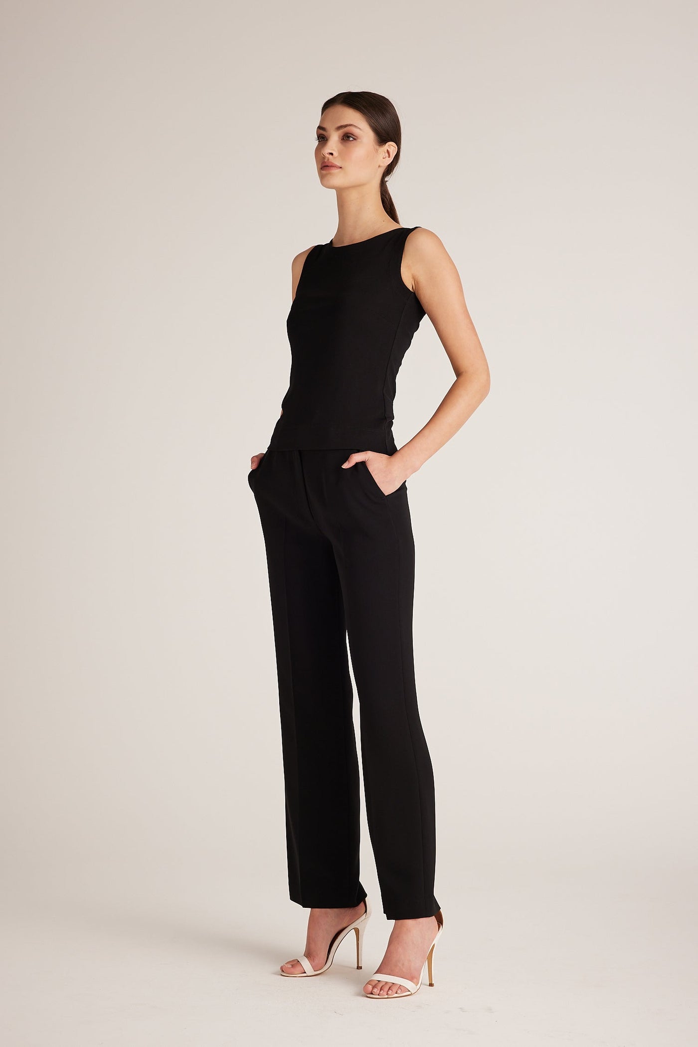 Fluid Milano Singlet - Black