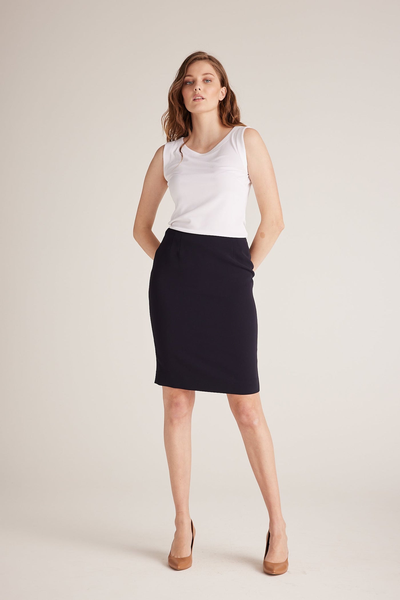Jade Skirt - Navy